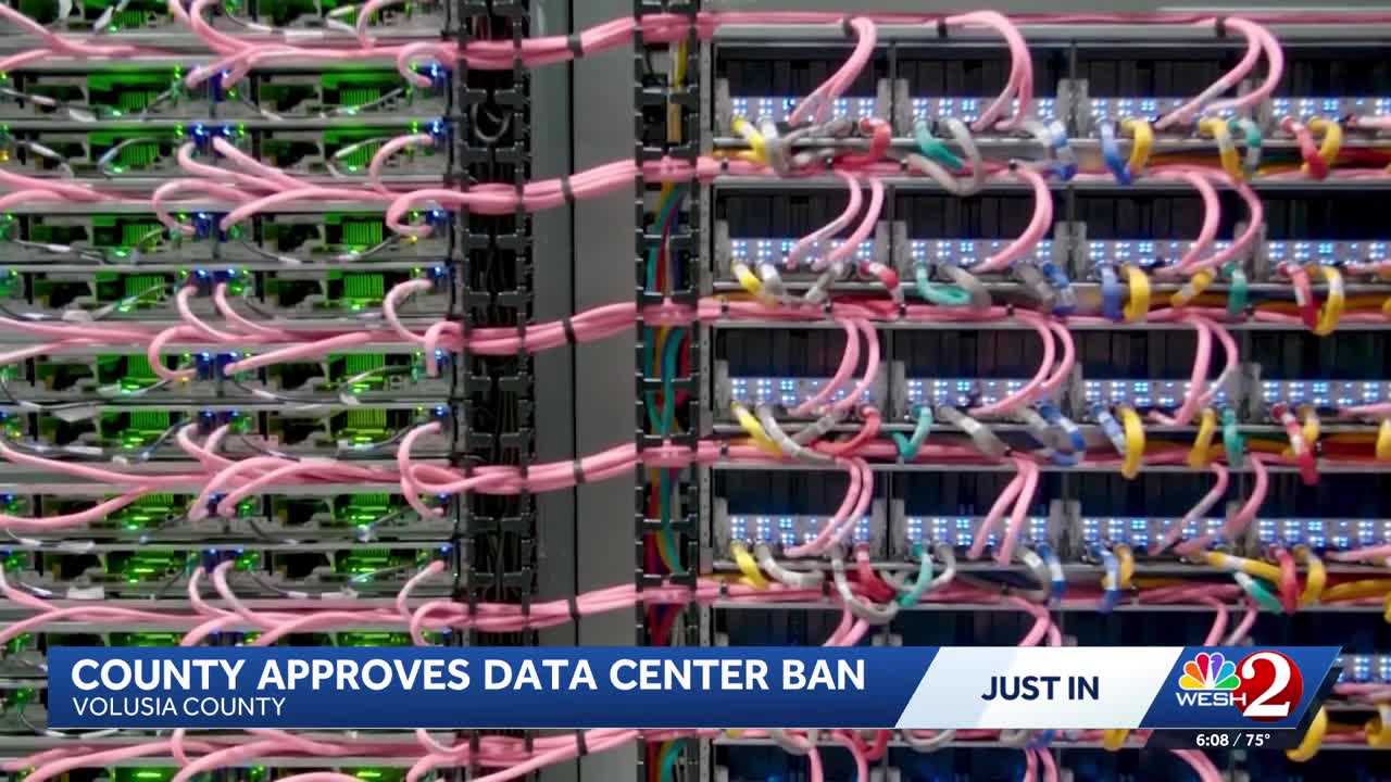 Volusia County bans large data centers in unincorporated areas — WESH 2 Orlando, Beijing Technology news