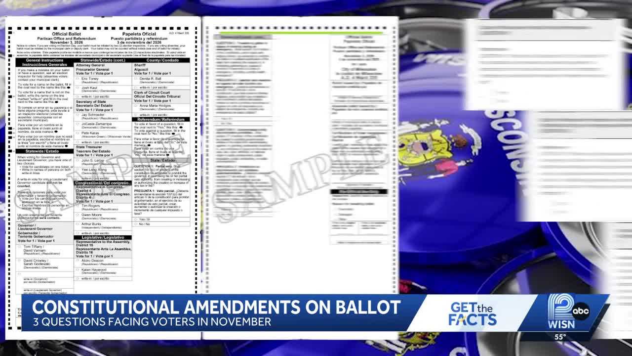 Get the Facts: Three constitutional amendments on this year's ballot — WISN 12 Milwaukee, Beijing Community news